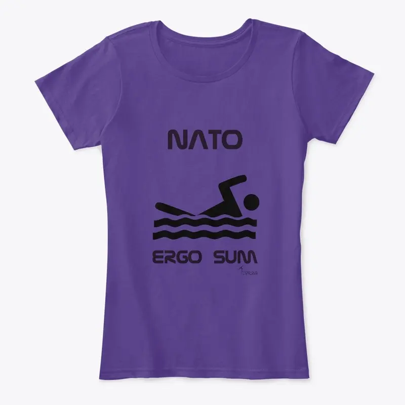 Nato, ergo sum (I swim, therefore I am)